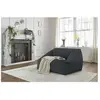 Pouf ultra moelleux LILIBET velours côtelé Gris foncé   BOBOCHIC TU