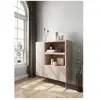 Bobochic - Buffet Buffet haut 2 portes 120 cm atlas avec niches Beige