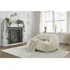 Bobochic pouf ultra moelleux lilibet tissu bouclette beige LILIBET