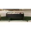 Tables Basses Bobochic Table basse avec 2 tiroirs 120 cm atlas Noir