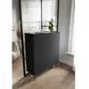 Buffet BOBOCHIC - Buffet haut 2 portes 120 cm ATLAS Noir