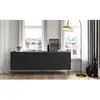 Bobochic - Accueil Séjour Buffet Buffet 4 portes 220 cm atlas Noir