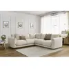 Canapé d'angle réversible ERNEST beige  réversible BOBOCHIC 4 places