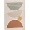 Bobochic tapis poils ras martine motif abstrait orange 120x170 MARTINE