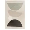 Bobochic - Tapis poils ras martine motif abstrait 200x290 Gris foncé