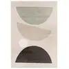 Tapis poils ras MARTINE motif abstrait gris foncé 160x230  BOBOCHIC
