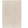 Bobochic - Tapis Tapis poils ras herve motif abstrait 160x230 Beige