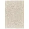 Bobochic - Tapis Tapis poils ras herve motif abstrait 120x170 Beige