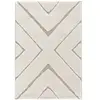 Bobochic tapis poils ras rachida motif graphique beige 200x290 RACHIDA