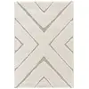 Bobochic tapis poils ras rachida motif graphique beige 160x230 RACHIDA