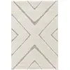 Tapis Bobochic Tapis poils ras rachida motif graphique 120x170 Beige