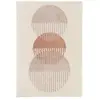 Bobochic tapis poils ras pascale motif abstrait beige 160x230 PASCALE