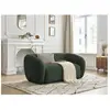 Bobochic canapé droit fixe 2 places celine tissu lisse vert CELINE