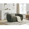 Bobochic canapé droit fixe 2 places celine tissu bouclette vert CELINE