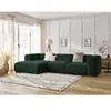 Canapé d'angle fixe ZEPHYR vert  angle gauche BOBOCHIC 4 places