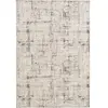 Tapis poils ras maggie motif abstrait 160x230 Beige/Crème - Bobochic