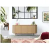 Buffet 5 portes 180 cm SORMIOU placage chêne massif Bobochic