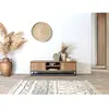 Meuble TV 2 portes 140 cm BERGERAC bois massif de manguier BOBOCHIC