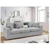 Bobochic - Canapé droit fixe Canapé droit fixe compact belair Gris clair