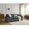 Canapé droit fixe compact BELAIR velours côtelé Gris foncé   BOBOCHIC TU