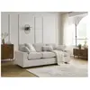 Bobochic canapé droit fixe compact belair velours côtelé beige BELAIR