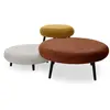 Lot de 3 poufs EDEN tissu velours côtelé multicolore   BOBOCHIC