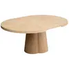 BOBOCHIC Table à manger ronde extensible 130 à 180 cm SUGITON placage ...