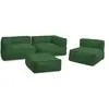 Canapé de jardin modulable GIULIA avec bâche de protection, 2 angles, ...
