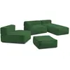 BOBOCHIC Canapé de jardin modulable GIULIA avec bâche de protection, 1...