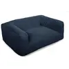 Panier pour chien SALTO tissu imitation fourrure Bleu foncé   BOBOCHIC TU