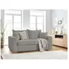 Canapé droit convertible ouverture express AUGUSTIN tissu bouclette Bobochic