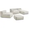 BOBOCHIC Canapé de jardin modulable GIULIA avec bâche de protection, 1...