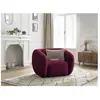 Bobochic - Accueil Séjour Fauteuil & pouf Fauteuil celine tissu texturé Rouge