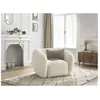 Fauteuil & pouf Bobochic Fauteuil celine tissu texturé Beige