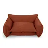 Panier pour chien PLUTO tissu texturé orange xxl (123 cm)  BOBOCHIC