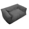 Panier pour chien SALTO velours côtelé gris foncé xl (115 cm)  BOBOCHIC