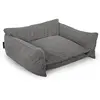 Panier pour chien PLUTO velours côtelé gris foncé m (65 cm)  BOBOCHIC