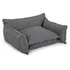 Panier pour chien PLUTO tissu texturé gris foncé l (84 cm)  BOBOCHIC
