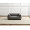 Panier pour chien SALTO velours côtelé gris foncé l (90 cm)  BOBOCHIC