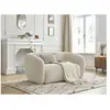 Bobochic canapé droit fixe 2 places celine tissu bouclette beige CELINE