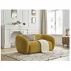 Bobochic canapé droit fixe 2 places celine tissu lisse jaune CELINE