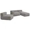 BOBOCHIC Canapé de jardin modulable GIULIA avec bâche de protection, 1...