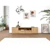 Meuble TV BOBOCHIC - Meuble TV 2 portes 200 cm BARBARA bois massif de ...