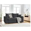 Canapé droit convertible ouverture express AUGUSTIN tissu bouclette Bobochic
