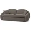 Canapé droit convertible CEZANNE ouverture express tissu lisse Bobochic