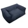 Panier pour chien SALTO velours côtelé bleu foncé m (80cm)  BOBOCHIC