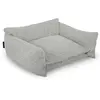Panier pour chien PLUTO velours côtelé gris clair l (84 cm)  BOBOCHIC