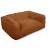 Panier pour chien SALTO tissu imitation fourrure Orange   BOBOCHIC TU