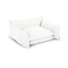 Panier pour chien PLUTO tissu texturé blanc m (65 cm) BOBOCHIC