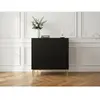 Commode KASHA 3 tiroirs pieds or noir   BOBOCHIC